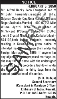 Divorce Notice Ad Sample