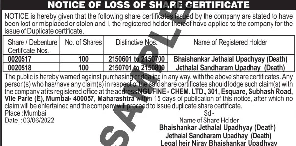 loss-of-share-certificate-notice-ad